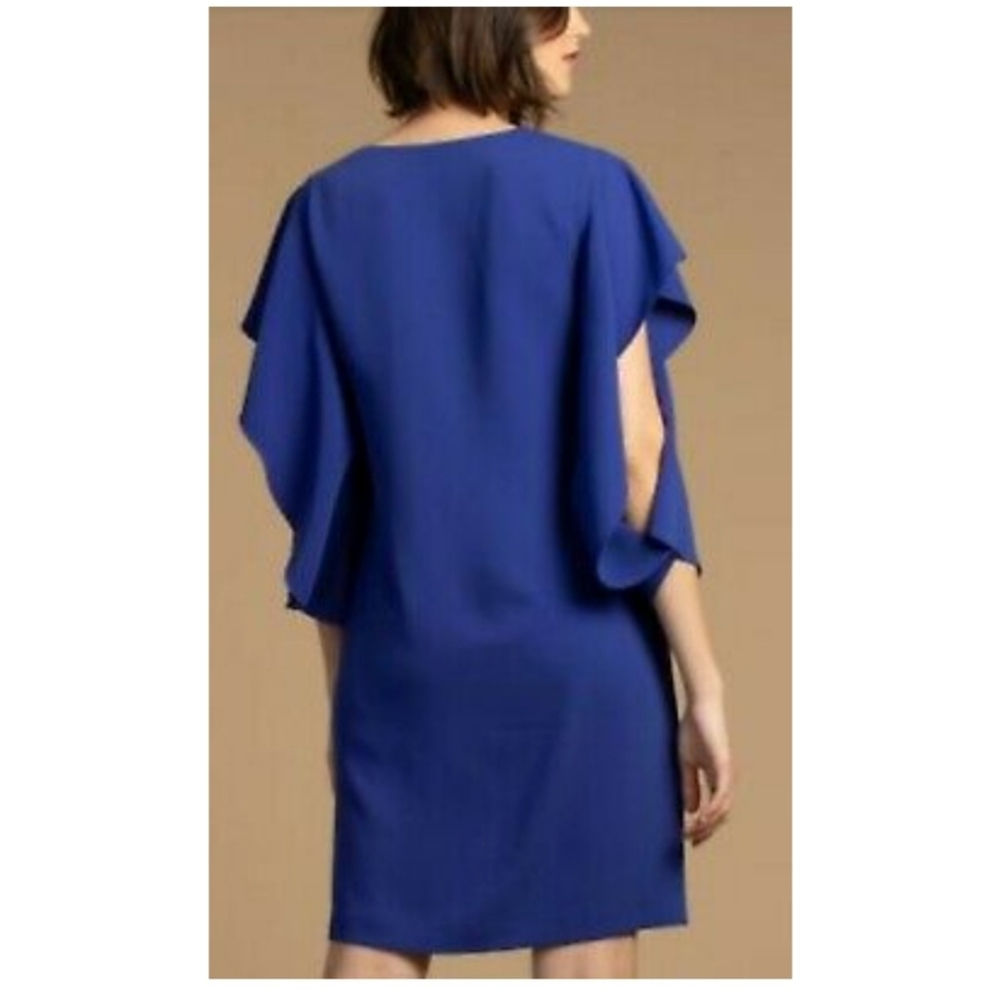 Trina Turk Hiroshi Flutter| Ruffle Sleeve Dress - Picture 4 of 8